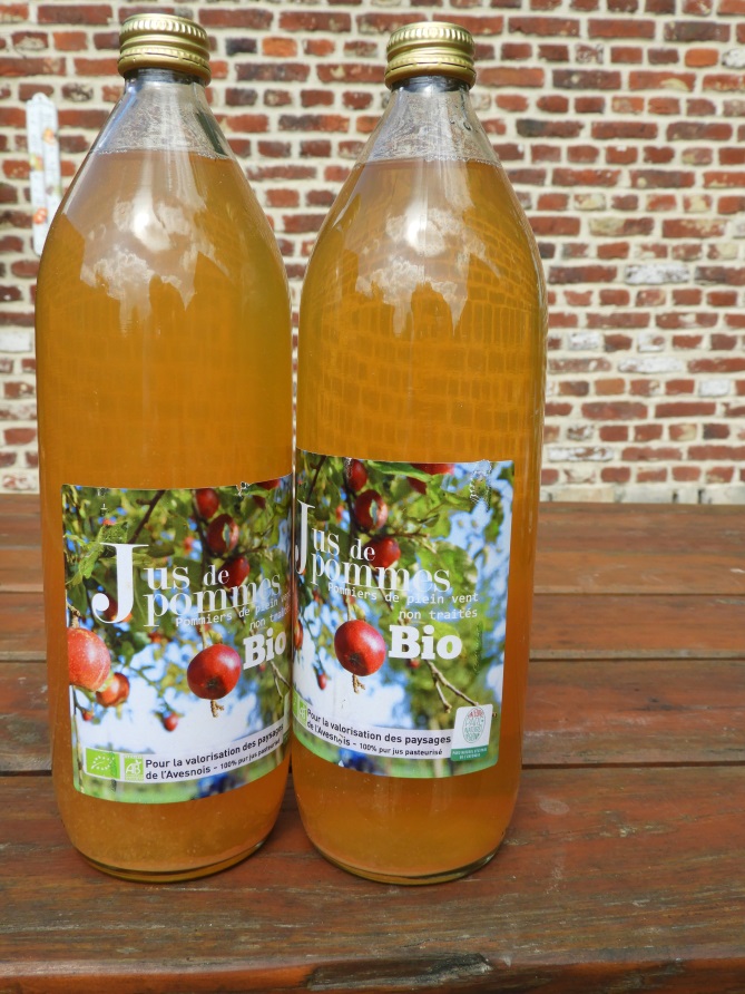 jus de pommes marqué